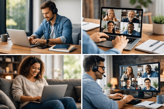 Programador trabajando en remoto en proyectos internacionales